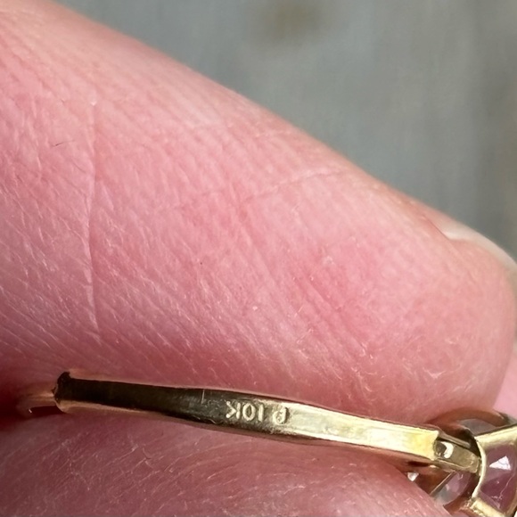 10k Gold Aquamarine Drop Earrings - Picture 5 of 7